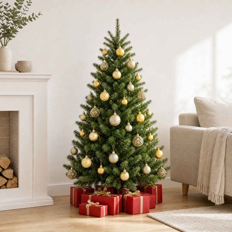 vidaXL Set Palline di Natale 100 pz 3/4/6 cm Oro (1/5)