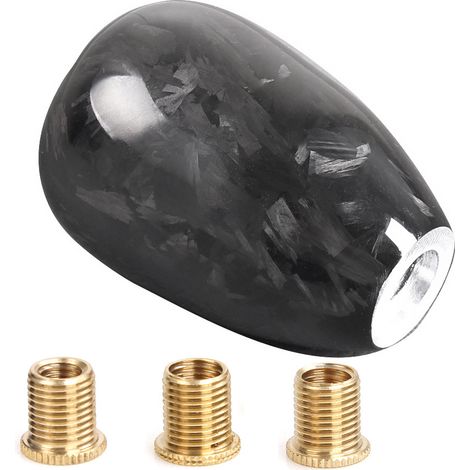 Car modification parts: irregular forged carbon fiber shift knob/gear head - forged fiber (1/3)