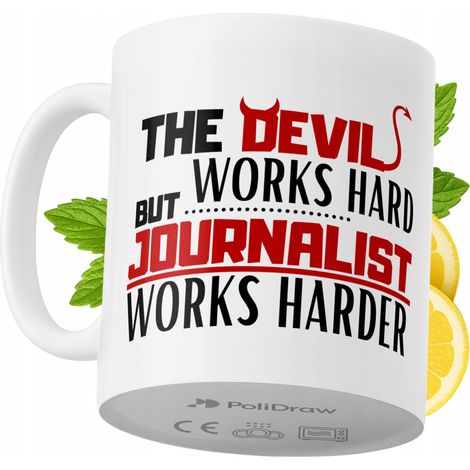 Lustige Kaffeetasse für Journalisten mit witzigem Textdesign – ideal für Geburtstage, Namenstage und Feiertage. Hochwertige Tasse für besondere Anlässe im Büro oder Homeoffice. Farbe: Weiß, 330 ml.