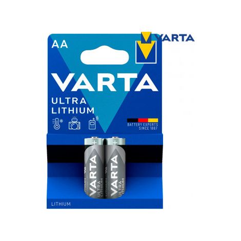 Pila Varta ultra lithium aa - lr06 blíster 2 unid ø14.5x50.5mm