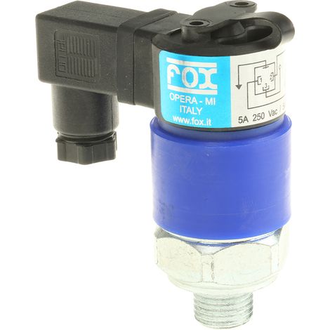 Interrupteur de pression RS PRO K3, 100 bar max, G 1/4, sortie Ajustable ( Prix pour 1 ) (1/2)