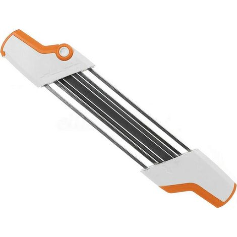 Affûteuse de chaîne de tronçonneuse 2 en 1 Easy File 3/8 "/ 4.0mm, ensemble d'affûtage de dents rapide de pas de scie à chaîne avec poignées, convient à toutes les marques Chiansaw 3/8" Pitch Chian