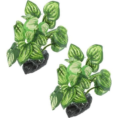 Lot De 2 Plantes Artificielles Décoratives pour Aquarium Tropical Pot De Fleurs Flottant Submersible Panier De Pl PLANTE D'AQUARIUM (1/5)