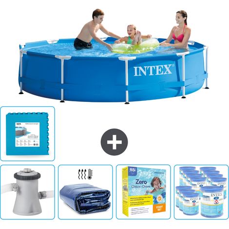 Intex Piscine Tubulaire Ronde - 305x76 cm - 6-pièces  SCB23 (1/5)