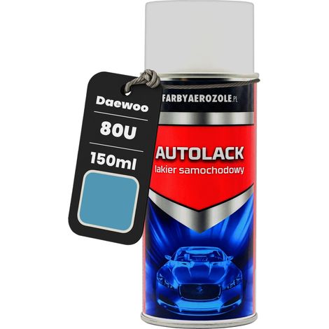 Barniz acrílico en aerosol listo para usar de 150 ml para Daewoo 80U, color gris ópalo claro metalizado. (1/5)