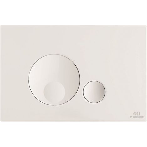 Placca doppio tasto Globe Bianca cassetta incasso Oli (1/3)