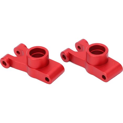 Hinterradnabe aus Aluminiumlegierung für RC-Cars, vibrationsarm, realistische Optik, hohe Härte, Hinterachshalterung für ARRMA 1/10, granitrot (1/5)