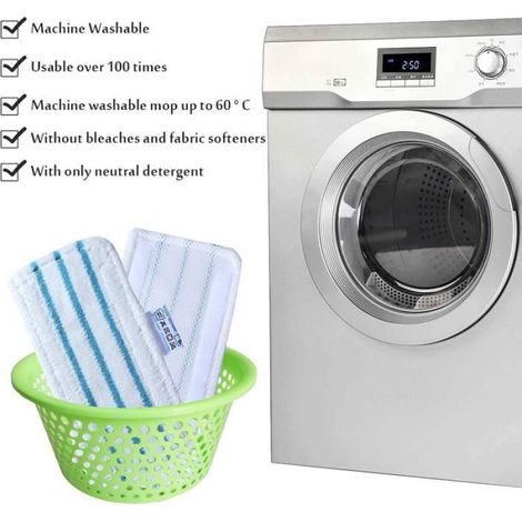 Lingette Patin Balai Vapeur - Microfibre - Compatible Avec Nettoyeur Vapeur - 10 Pièces (1/4)