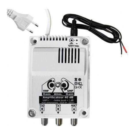 Amplificateur TV 40dB pour antennes omnidirectionnelles – Gain élevé, installation rapide, qualité de réception optimale – Tonna – M-E (1/5)