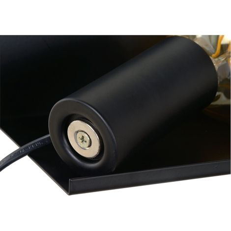Lucide Sebo da letto lampada di Nero, Metallo, E27, 40 W, Nero, 35 x 12 x 12 cm (1/5)