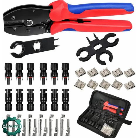 Manuzen - Kit de sertissage MC4 solaire – coffret 37 pièces (1/4)