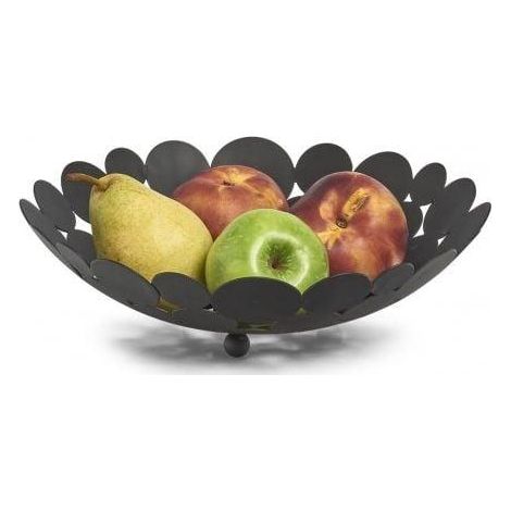 Zeller Obstkorb schwarz aus modernem Metall 29 cm