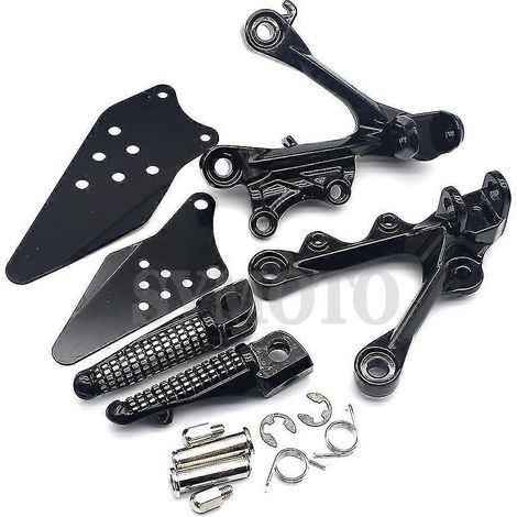 Motorrad-Fußrasten vorne für Kawasaki ZX6R ZX6R ZX 6R ZX636 2009 2010 2011 2012 2013 2014 – Silber (1/4)