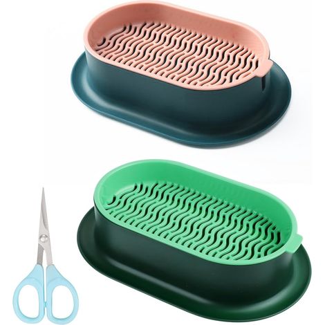 2 x Hydroponic Catnip Boxes, Soil-Free Catnip Germination Kit, ABS Catnip Planter in Pot for Indoor, Sprouting Boxes with Scissors (1/5)