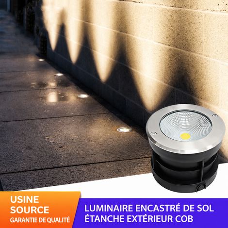 Spot LED encastrable au sol extérieur IP67 COB 15W lumière blanc pur 15 réf 3786 – Livraison gratuite (1/5)