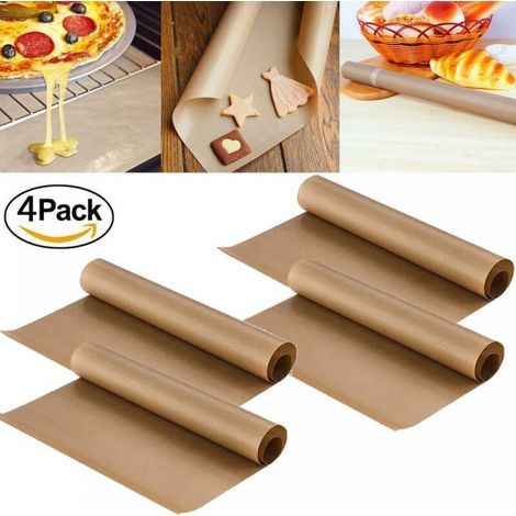 Teglia da forno extra large permanente (set da 4) per grigliare e cuocere al forno - 40x60 cm, ritagliabile - Lavabile in lavastoviglie (1/5)