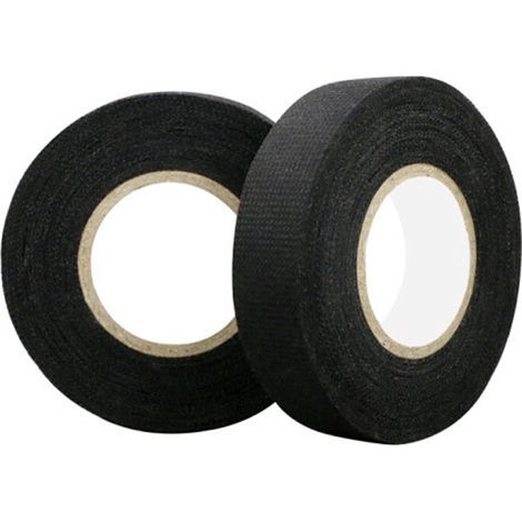 Hochtemperaturbeständiges, flammhemmendes Flanellband für Kfz-Kabelbäume (Schwarz 9 mm x 15 m) (1/5)