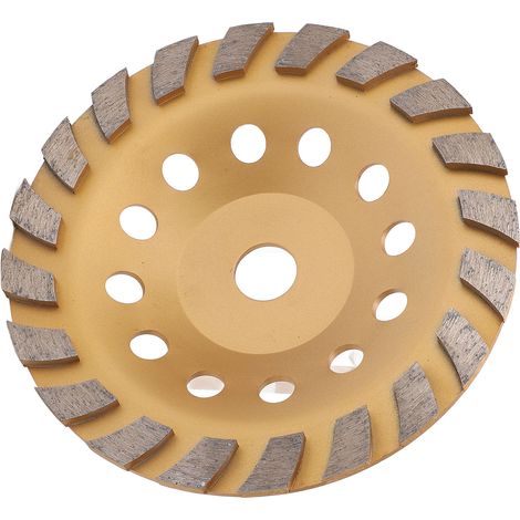 180 mm spiralförmige Diamantschleifscheibe für Stein und Beton. (1/5)