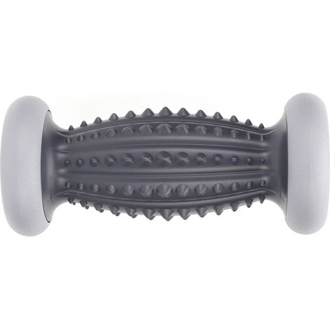 Rouleau de massage pieds profond, outil ergonomique ABS pour pieds, poignets et cou, gris et noir, accessoire de relaxation musculaire (1/5)