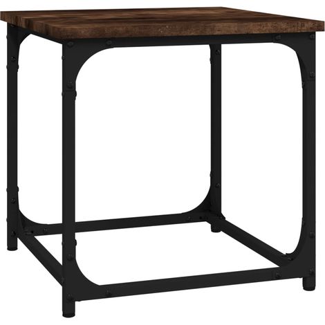 Maison Exclusive - Beistelltisch Räuchereiche 40x40x40 cm Holzwer (1/5)