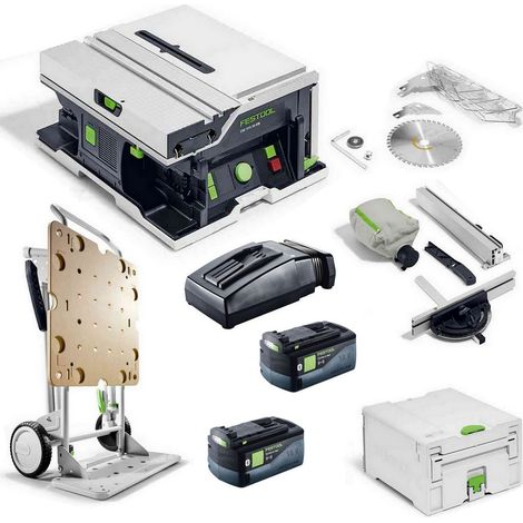 Festool Akku Tischkreissäge CSC SYS 50 EBI-Basic + Untergestell +Akku+ Ladegerät (1/5)