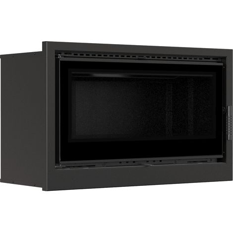 Kamin-Kassette KRATKI ARKE 95 14 kW Ø 200 schwarz Verkleidung (1/4)