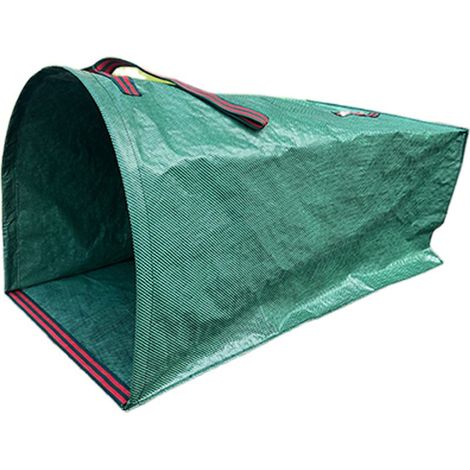 Sac de rangement pour feuilles - Capacité 200 L - 76 x 56 x 43 cm - Noir et vert (1/5)