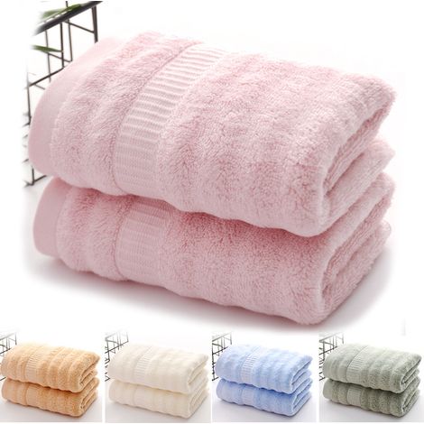 5-teiliges Set aus 34 x 75 cm großem, wasserwellenförmigem Satin-Stall-Bambusfaser-Fleece