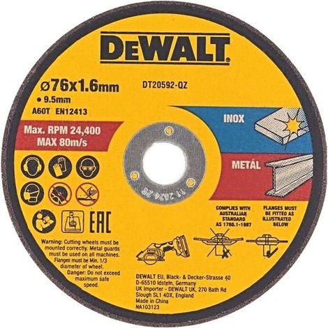 Dewalt Metallscheibe 76x1,6mm FÜR DCS438 /3 Stück. (1/3)