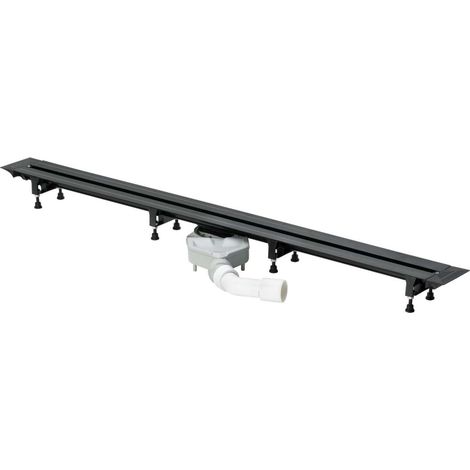 Viega Advantix Vario - Canaleta de ducha 30-120 cm, negro 721671 (1/2)