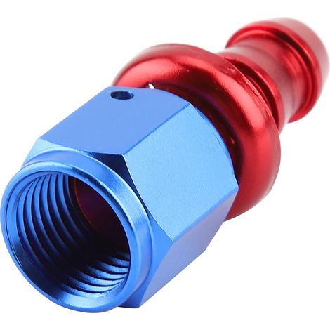Raccord mâle AN6 droit à enclenchement rapide pour tuyau essence, gazole et carburant. (1/5)