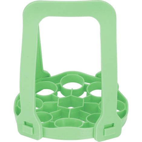 Porte-légumes vapeur pliable, support multifonction pour œufs, étagère de cuisson, accessoire de cuisine vert (1/5)