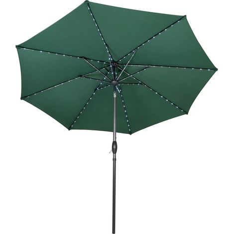 LED Tilt Parasol 2.7m – Green