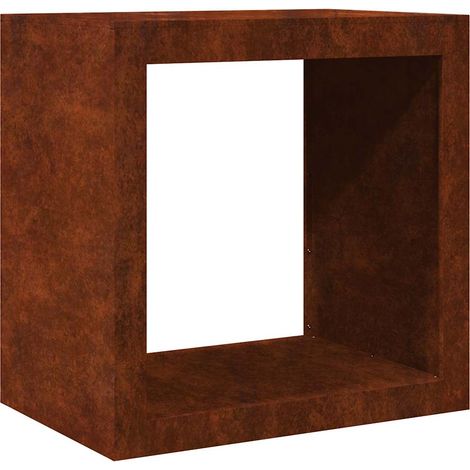 Hochregal für Brennholz 60x40x60 cm Cortenstahl