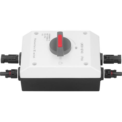 Interrupteur DC 4P 32A 1200V IP66 pour Système Solaire, Étanche et Isolé pour Camping-Car (1/5)