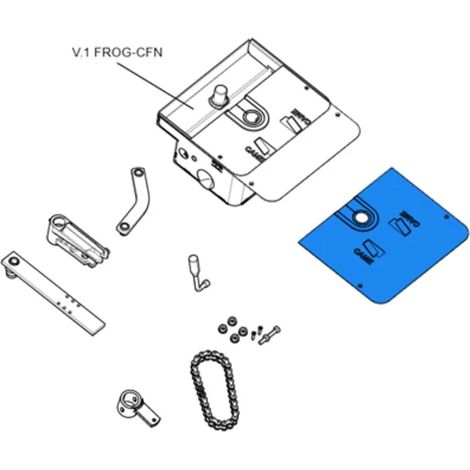 CAME 119RIA009 Coperchio Per Cassa Fondazione FROG CFN Ricambio (1/3)