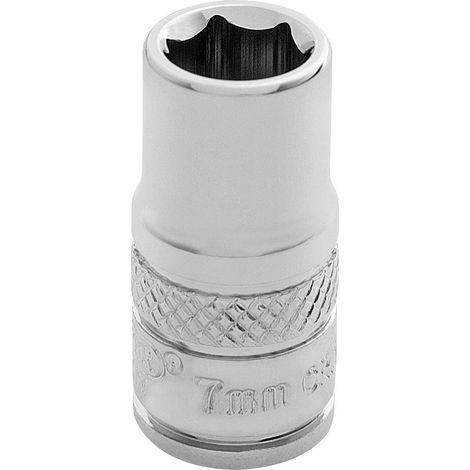 Draper 32487 Draper Expert HI-TORQ 6 Point Socket, 1/4"" Sq. Dr., 7mm (1/5)