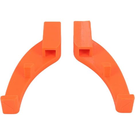 2 verrous de fenêtre en plastique pour camping-car, résistants aux UV, inviolables, orange (polyplastique avec bouton) (1/5)