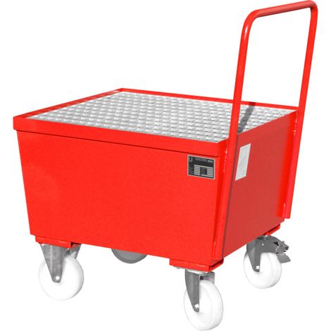 Bauer Südlohn Bac de rétention mobile AW-F 1, peint, rouge feu