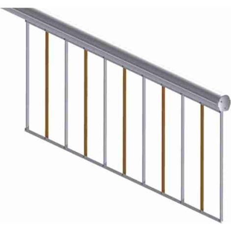 Roger - BARK/02 RASTRELLIERA IN ALLUMINIO VERNICIATO MODULO 2 MT PER ASTE BARRIERA