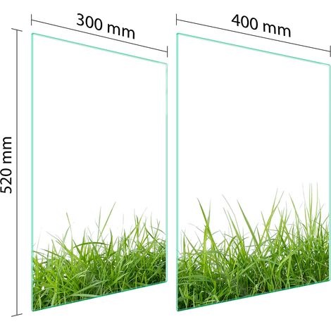 PLACA PROTECTORA DE VIDRIO PARA ESTUFA 70x52 BLANCA (1/5)