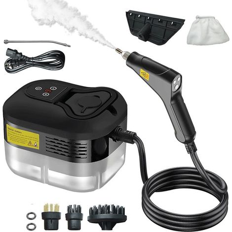Handdampfreiniger, Hochdruckdampfreiniger zum Reinigen, tragbare Haushaltsdampfreinigungsmaschine mit 3 Bürsten für Auto, Küche, Möbel, Fugen, Fliesen MUMU (1/3)