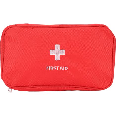 Sac de Premiers Secours Vide Imperméable Grande Capacité pour Extérieur Rouge (1/5)