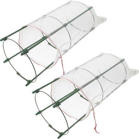 Tuteur de jardin pour légumes, cages à plantes (lot de 2), protection légère, vert, 44,9 x 18 x 18 cm, usage jardinage (1/5)