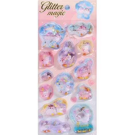 Cartoon 3D Shaking Stickers - Various Cartoon Shapes, Soft and Fresh Style, 3D Children's Journaling Cartoon Stickers - Cartoon 3D Shaking Stickers 03 (1/5)