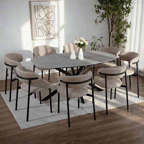 Sigma 200cm Table & 8 Velora Chairs (1/5)
