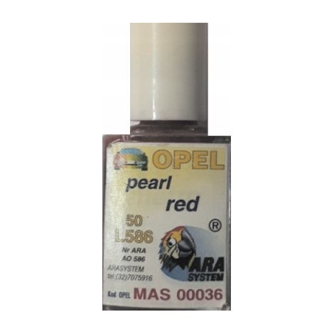 Kit di riparazione graffi per vernice auto Opel L586 50 rosso perla 10 ml arasystem (1/5)