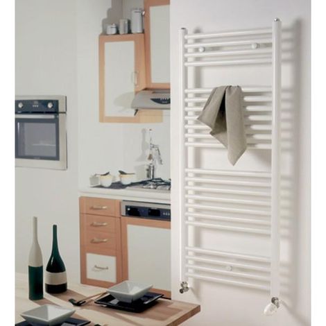 Acova – Sèche-serviette eau chaude 839W – Dimensions 600 x 1466 mm – Acier époxy anticorrosion – Émet chaleur homogène pour confort optimal (1/10)