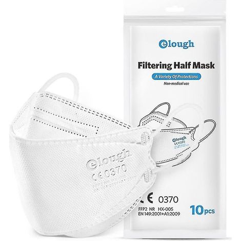 Lot de 100 masques FFP2 4 couches – Protection contre poussière et pollution – Conformes normes CE – Confort optimal pour port prolongé (1/4)