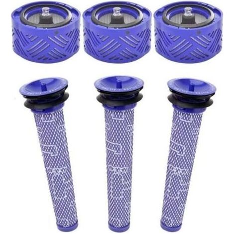 PA Lot de 6 Filtres HEPA Compatible Aspirateur Dyson V6 DC58 DC59 DC62 DC72 DC74 SV03 SV09 (1/4)